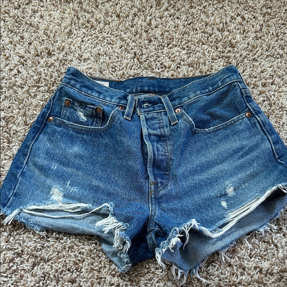 Levi’s Blue Denim Cutoff Shorts - Women's
